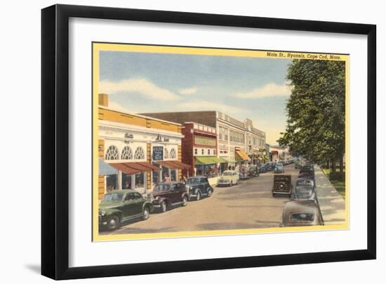 Main Street, Hyannis, Cape Cod-null-Framed Art Print