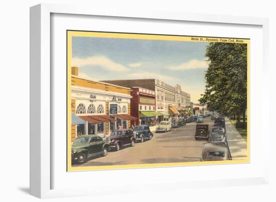 Main Street, Hyannis, Cape Cod-null-Framed Art Print