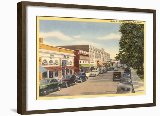 Main Street, Hyannis, Cape Cod-null-Framed Art Print