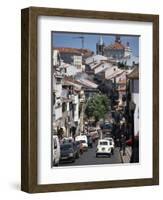 Main Street in Angra Do Heroismo, Terceira, Azores, Portugal, Atlantic, Europe-Ken Gillham-Framed Photographic Print