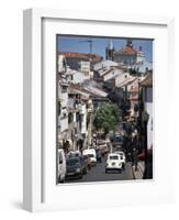 Main Street in Angra Do Heroismo, Terceira, Azores, Portugal, Atlantic, Europe-Ken Gillham-Framed Photographic Print