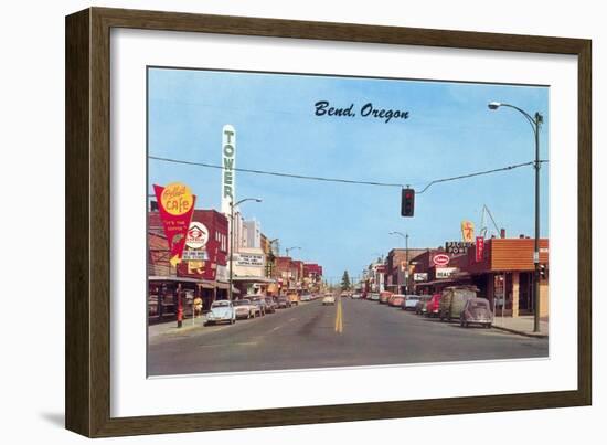 Main Street in Bend, Oregon-null-Framed Art Print