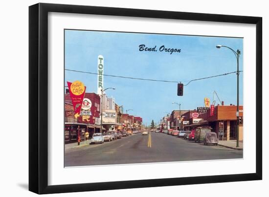 Main Street in Bend, Oregon-null-Framed Art Print