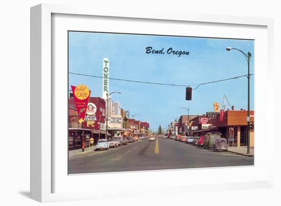 Main Street in Bend, Oregon-null-Framed Art Print