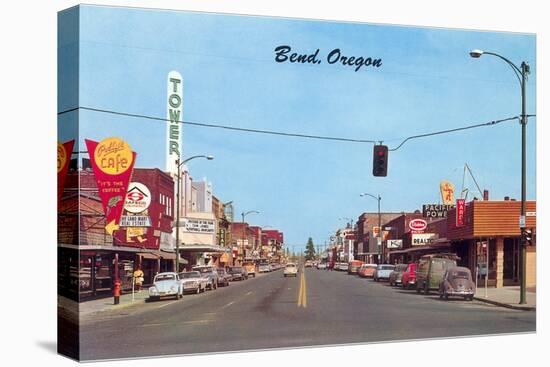 Main Street in Bend, Oregon-null-Stretched Canvas