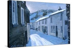 Main Street in Dent, 1997-John Cooke-Stretched Canvas