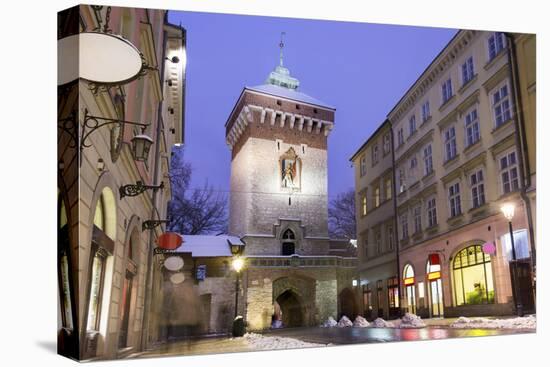 Main Street in Historic Krakow, Poland-Eunika-Stretched Canvas