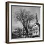 Main Street in Small New England Town, Showing Church, Stores, Etc-Yale Joel-Framed Photographic Print