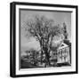 Main Street in Small New England Town, Showing Church, Stores, Etc-Yale Joel-Framed Photographic Print