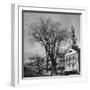 Main Street in Small New England Town, Showing Church, Stores, Etc-Yale Joel-Framed Photographic Print