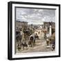 Main Street in Wichita, Kansas, 1870s-null-Framed Giclee Print