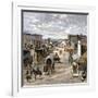 Main Street in Wichita, Kansas, 1870s-null-Framed Giclee Print