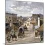 Main Street in Wichita, Kansas, 1870s-null-Mounted Giclee Print