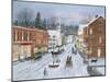 Main Street in Winter-Bob Fair-Mounted Giclee Print