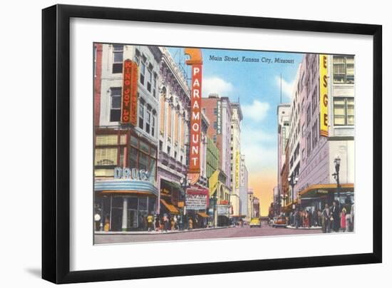 Main Street, Kansas City, Missouri-null-Framed Art Print