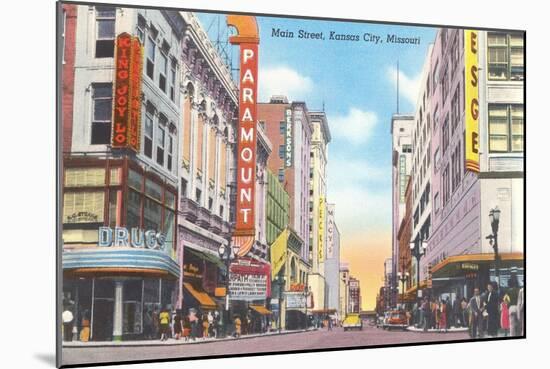 Main Street, Kansas City, Missouri-null-Mounted Art Print