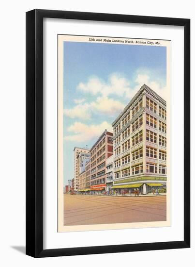 Main Street, Kansas City-null-Framed Art Print