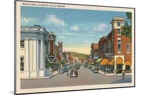 Main Street, Klamath Falls, Oregon-null-Mounted Art Print