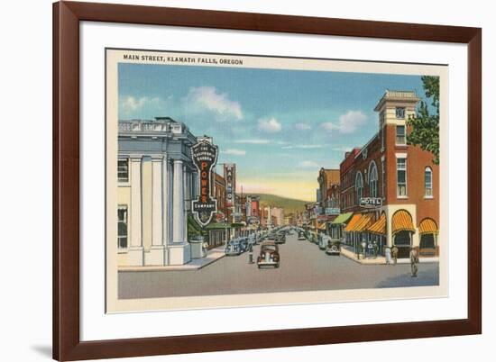 Main Street, Klamath Falls, Oregon-null-Framed Art Print