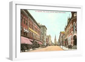 Main Street, La Crosse, Wisconsin-null-Framed Art Print