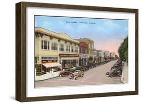Main Street, Lakeland, Florida-null-Framed Art Print