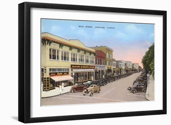 Main Street, Lakeland, Florida-null-Framed Art Print