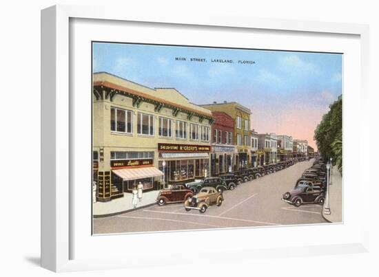 Main Street, Lakeland, Florida-null-Framed Art Print
