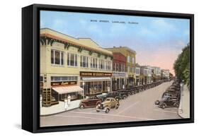 Main Street, Lakeland, Florida-null-Framed Stretched Canvas