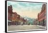 Main Street, Livingston, Montana-null-Framed Stretched Canvas