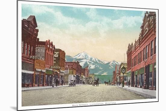 Main Street, Livingston, Montana-null-Mounted Premium Giclee Print