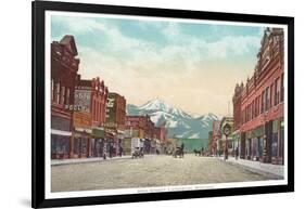 Main Street, Livingston, Montana-null-Framed Art Print