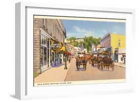 Main Street, Mackinac Island, Michigan-null-Framed Art Print