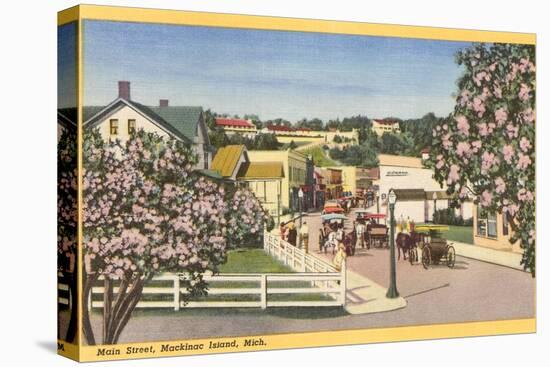 Main Street, Mackinac Island, Michigan-null-Stretched Canvas