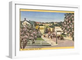 Main Street, Mackinac Island, Michigan-null-Framed Art Print