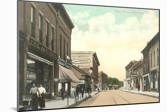 Main Street, Marinette, Wisconsin-null-Mounted Art Print
