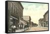 Main Street, Marinette, Wisconsin-null-Framed Stretched Canvas
