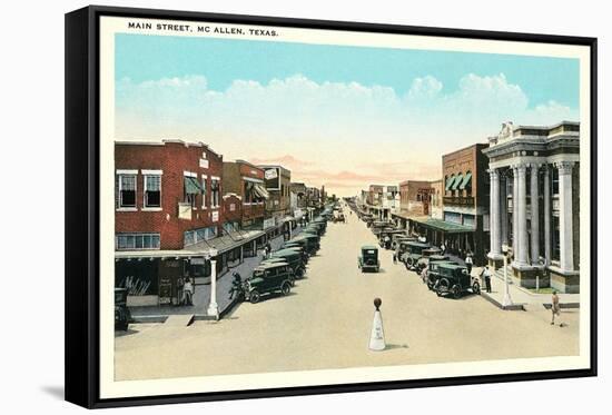 Main Street, Mcallen-null-Framed Stretched Canvas