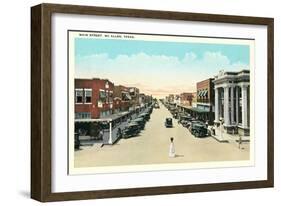 Main Street, Mcallen-null-Framed Art Print