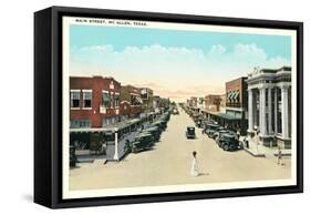 Main Street, Mcallen-null-Framed Stretched Canvas