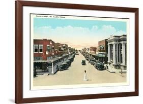 Main Street, Mcallen-null-Framed Art Print