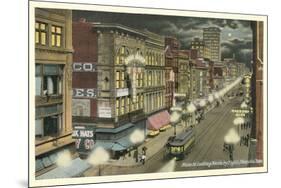 Main Street, Memphis-null-Mounted Art Print