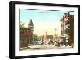 Main Street, Middlebury, Vermont-null-Framed Art Print