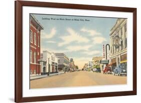 Main Street, Miles City, Montana-null-Framed Premium Giclee Print