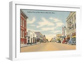 Main Street, Miles City, Montana-null-Framed Art Print