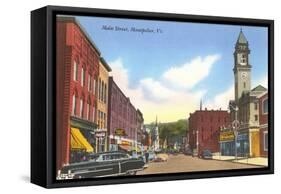 Main Street, Montpelier, Vermont-null-Framed Stretched Canvas