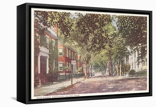 Main Street, Nantucket, Massachusetts-null-Framed Stretched Canvas