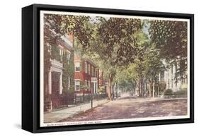 Main Street, Nantucket, Massachusetts-null-Framed Stretched Canvas