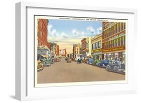 Main Street, New Britain, Connecticut-null-Framed Art Print