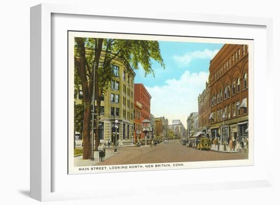 Main Street, New Britain, Connecticut-null-Framed Art Print