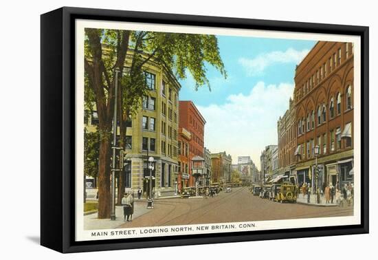 Main Street, New Britain, Connecticut-null-Framed Stretched Canvas